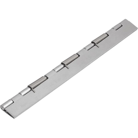 Kipp Spring Hinge Spring Closed A=40, B=240, Form:A Without Hole, Steel Bright K1177.4024010